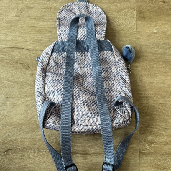 Kipling Firefly Backpack Eternal Tweed Blue Pink - Picture 13 of 14